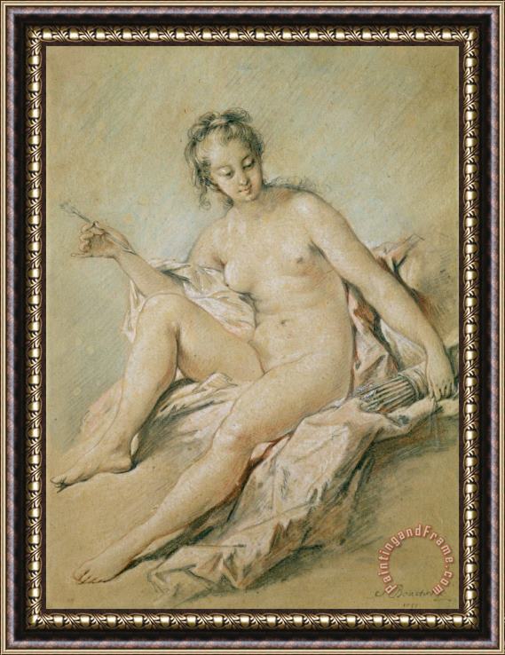 Francois Boucher A study of Venus Framed Print