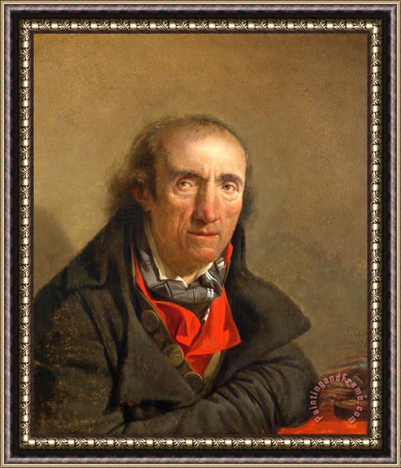 Francois Sablet Portrait of a Revolutionary Framed Print