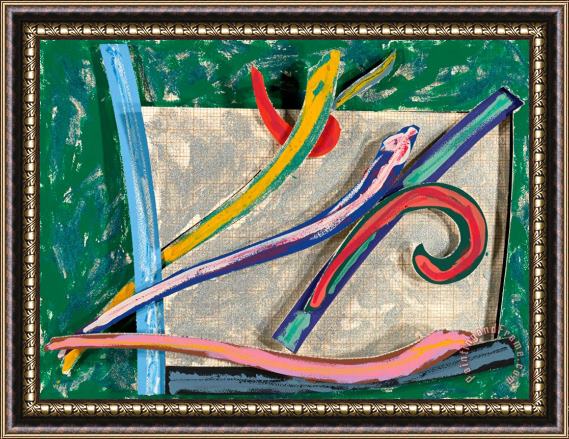 Frank Stella Bermuda Petrel Framed Painting