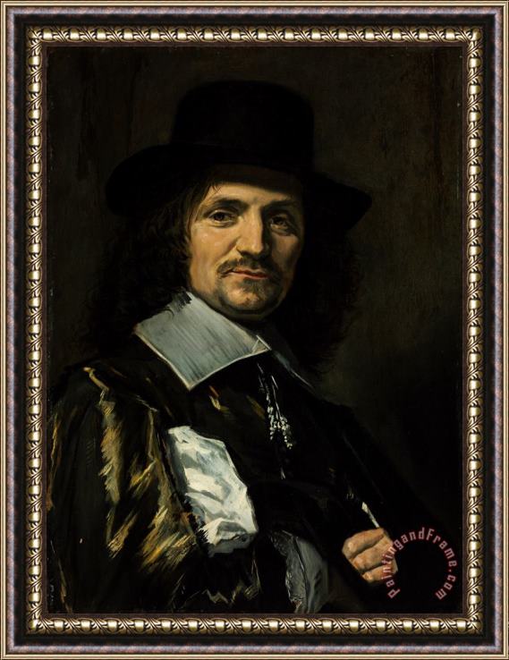 Frans Hals Portrait of Painter Jan Asselyn ( ) Framed Print