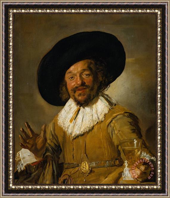 Frans Hals The Merry Drinker Framed Painting
