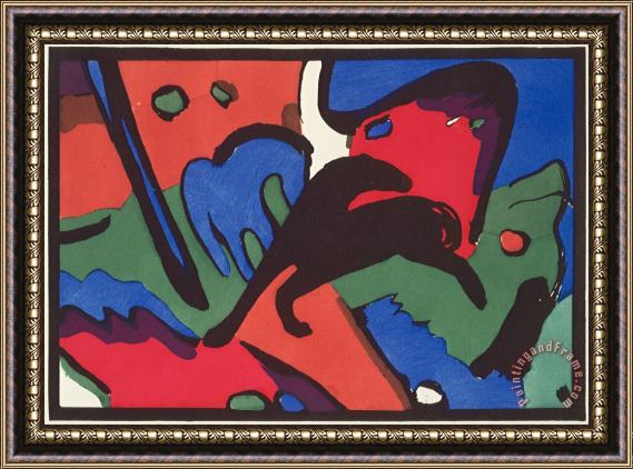 Franz Marc And Wassily Kandinsky, Published by R. Piper & Co Der Blaue Reiter (the Blue Rider) Framed Print