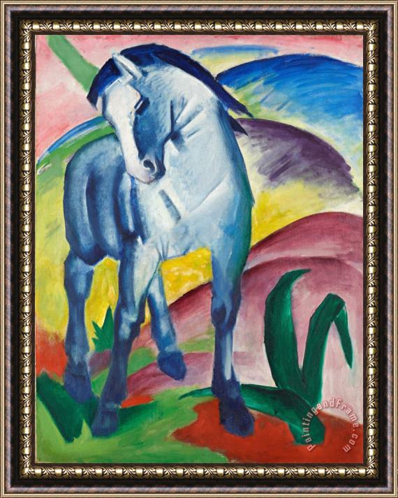 Franz Marc Blue Horse I Framed Print