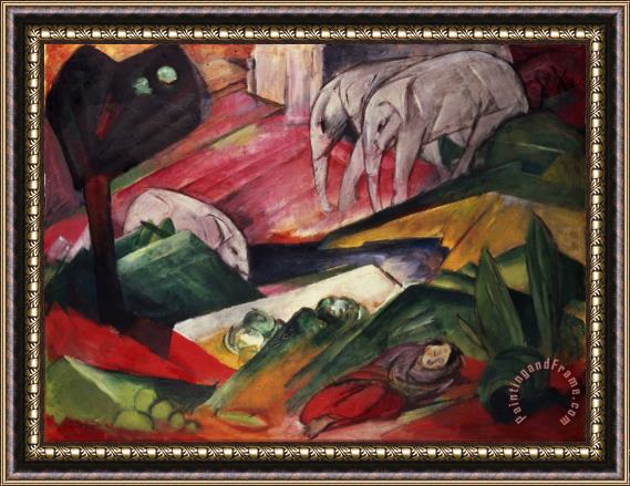 Franz Marc The Dream Framed Painting