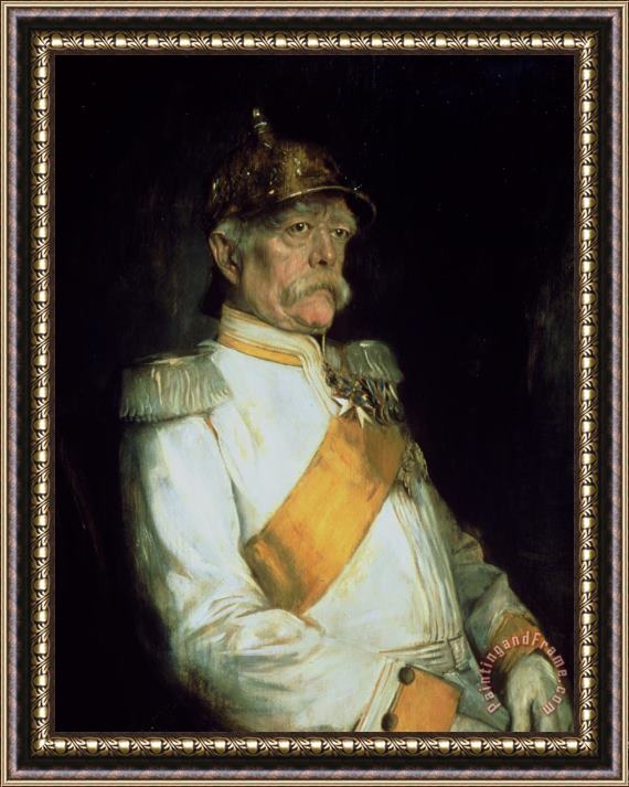 Franz Seraph von Lenbach Chancellor Otto Von Bismarck Framed Painting