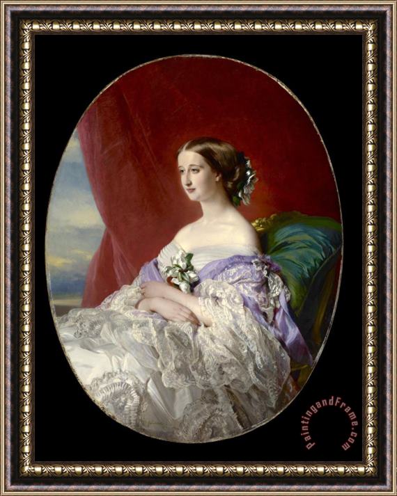 Franz Xaver Winterhalter Empress Eugenie Framed Print