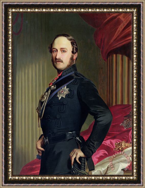 Franz Xavier Portrait of Prince Albert Framed Print