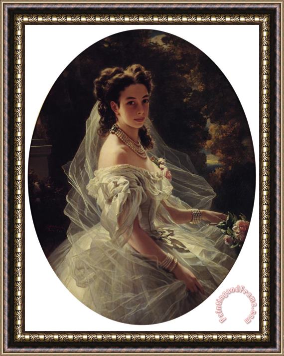 Franz Xavier Winterhalter Pauline Sandor, Princess Metternich Framed Print