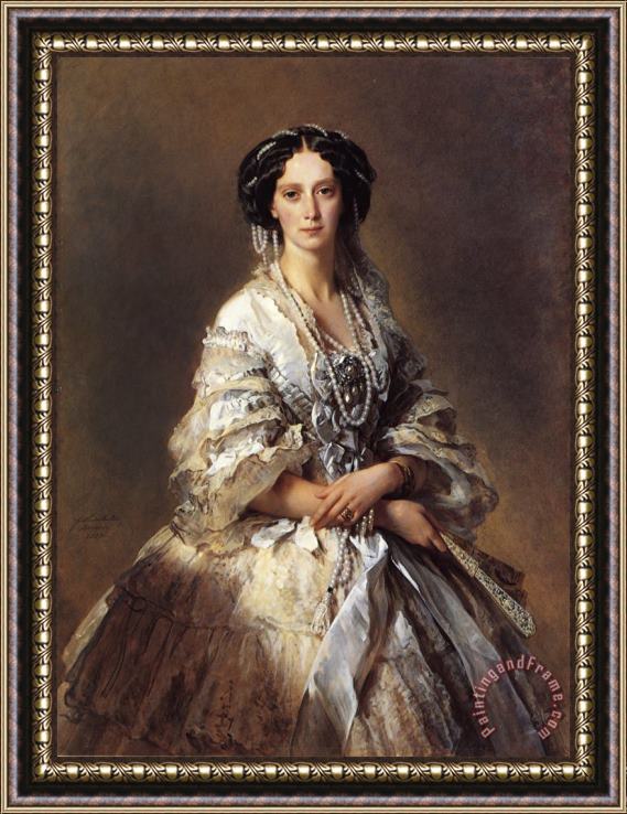 Franz Xavier Winterhalter The Empress Maria Alexandrovna of Russia Framed Painting