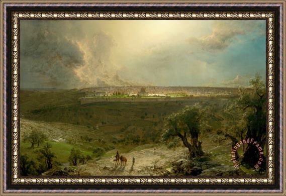 Frederic Edwin Church Jerusalem From The Mount of Olives Framed Print