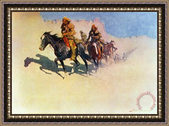 Frederic Remington The Great Explorers Framed Painting