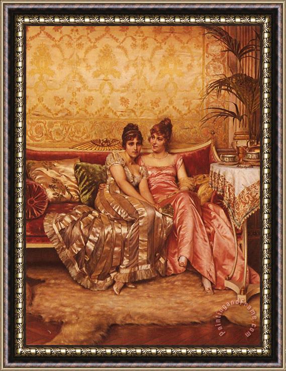 Frederic Soulacroix Confidences Framed Painting