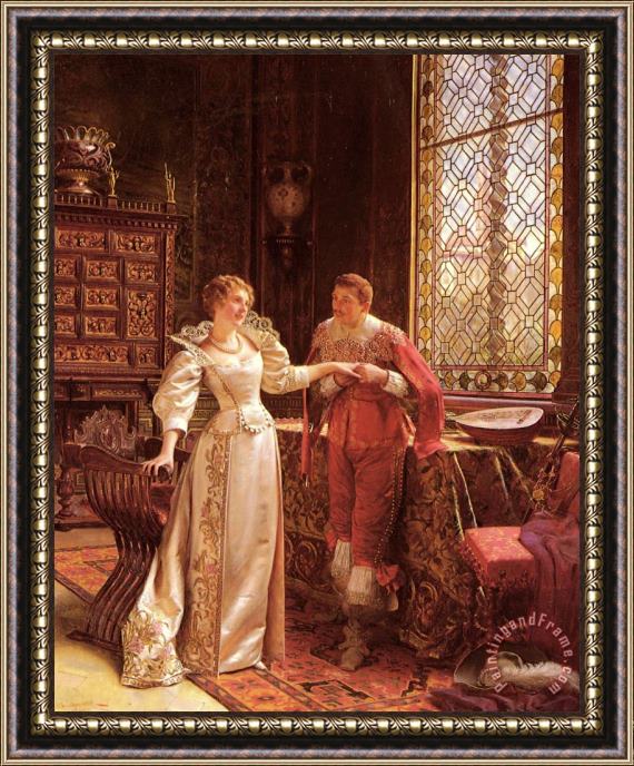Frederic Soulacroix The Marriage Proposal Framed Painting