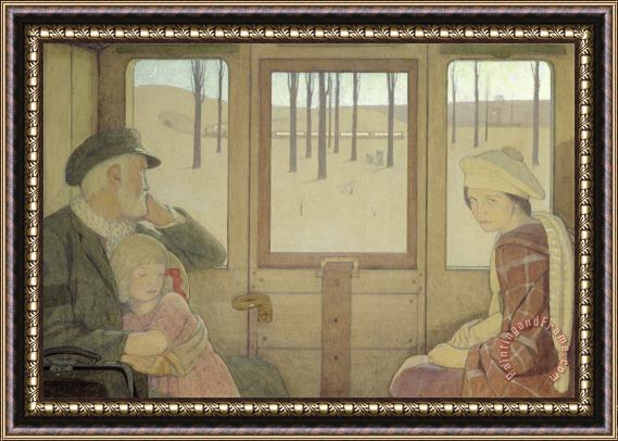 Frederick Cayley Robinson The Long Journey Framed Painting
