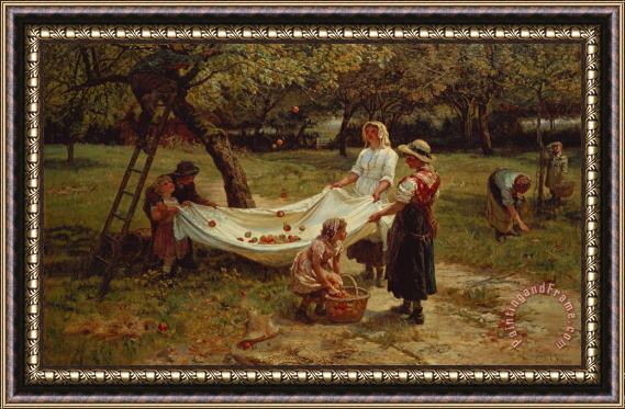 Frederick Morgan The Apple Gatherers Framed Print