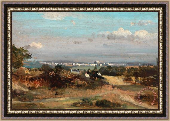Frederick W. Watts A View in Suffolk Framed Print