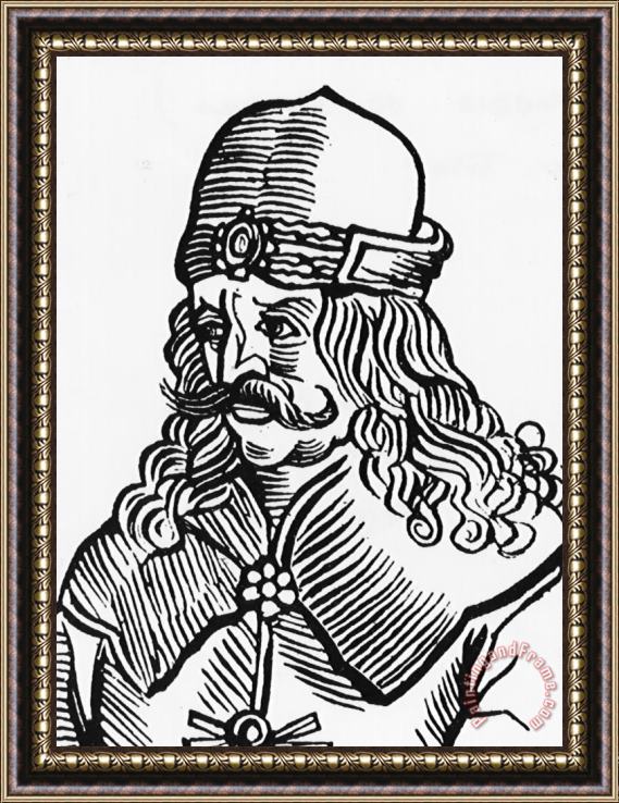 French School Vlad Tepes Dracula Framed Painting