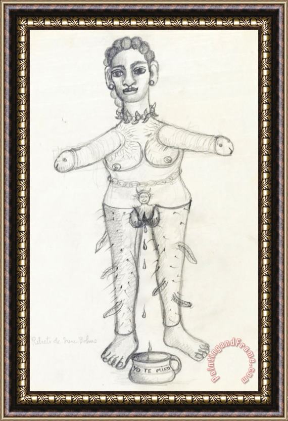 Frida Kahlo Retrato De Irene Bohus Framed Print