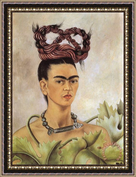 Frida Kahlo Self Portrait with Braid 1941 Framed Print