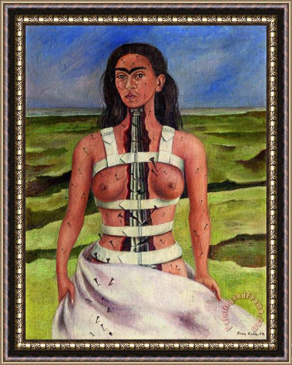 Frida Kahlo The Broken Column 1944 Framed Print