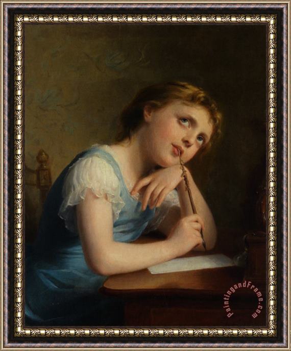 Fritz Zuber-Buhler Distant Thoughts Framed Painting