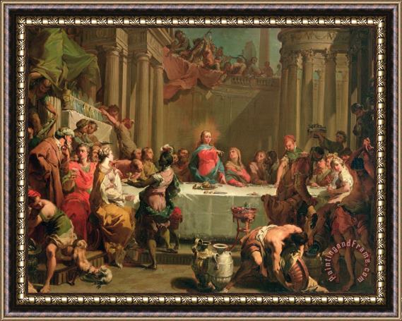 Gaetano Gandolfi Marriage Feast At Cana Framed Painting