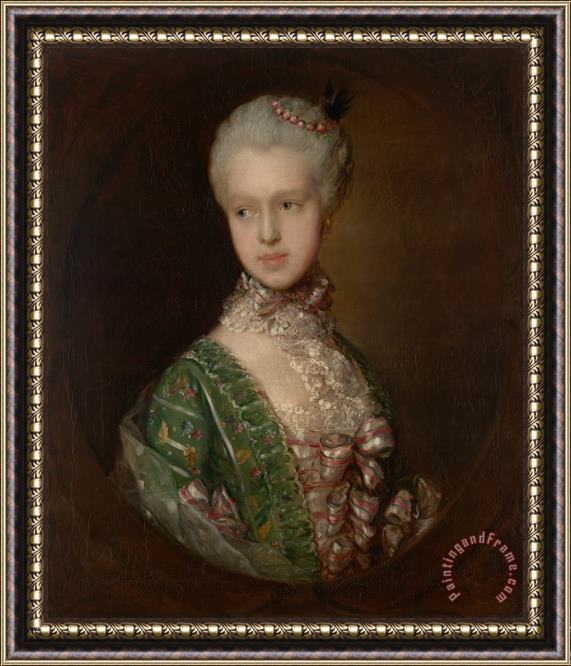 Gainsborough, Thomas Elizabeth Wrottesley, Later Duchess of Grafton Framed Painting