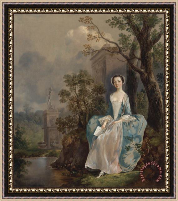 Gainsborough, Thomas Portrait of a Woman Framed Painting