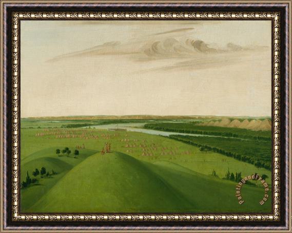 George Catlin Fort Union, Mouth of The Yellowstone River, 2000 Miles Above St. Louis Framed Print