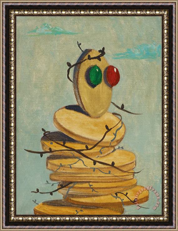 George Condo Bugged Out, 1984 Framed Painting