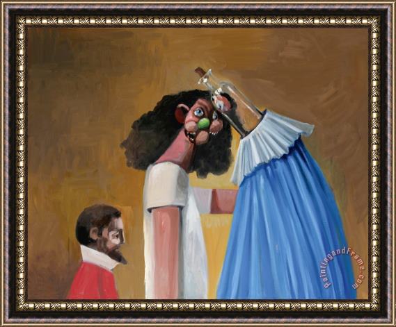 George Condo Conspiracy Framed Print
