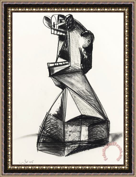 George Condo Crying Head Framed Print