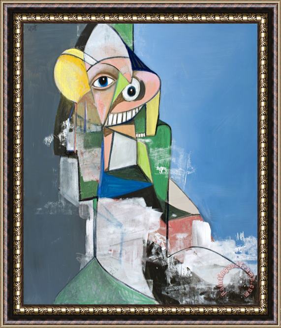 George Condo Heading Out, 2013 Framed Painting