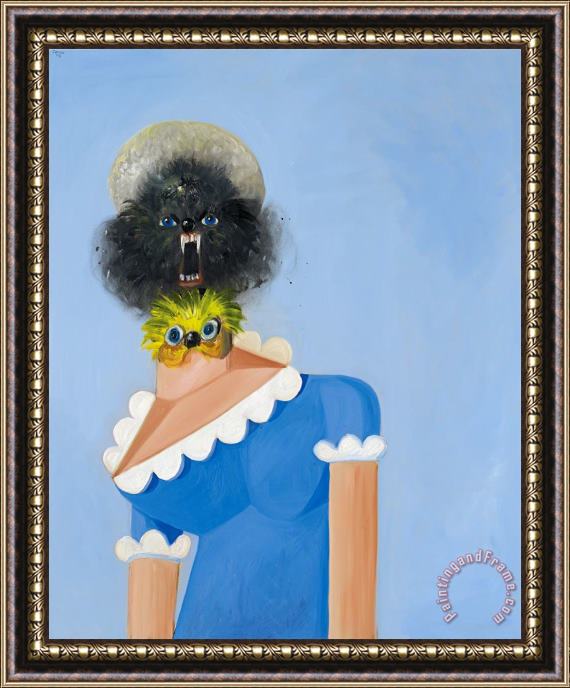 George Condo Jean Louis' Girlfriend, 2005 Framed Painting