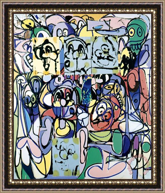 George Condo Lost in Chartres Framed Print
