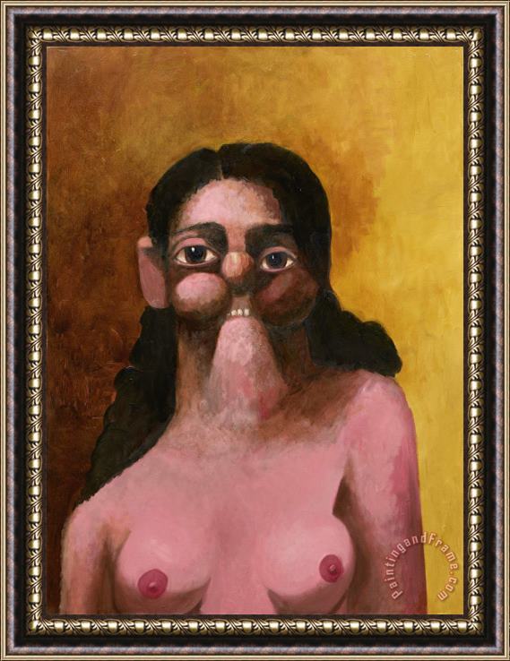 George Condo Mary Framed Painting