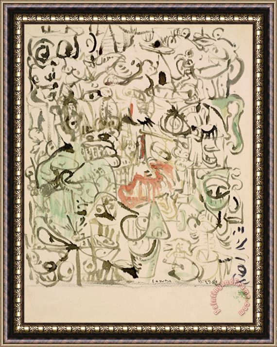 George Condo Sans Titre Framed Painting