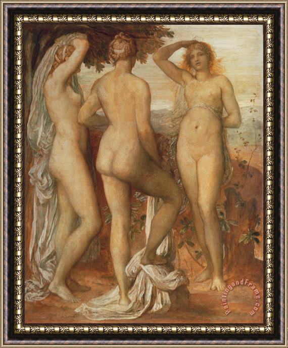 George Frederic Watts The Judgement of Paris Framed Print