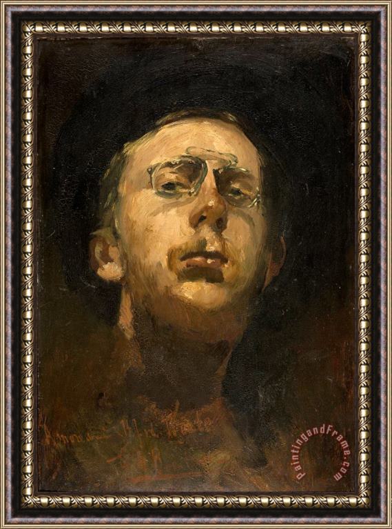 George Hendrik Breitner Self Portrait with Pince Nez Framed Print