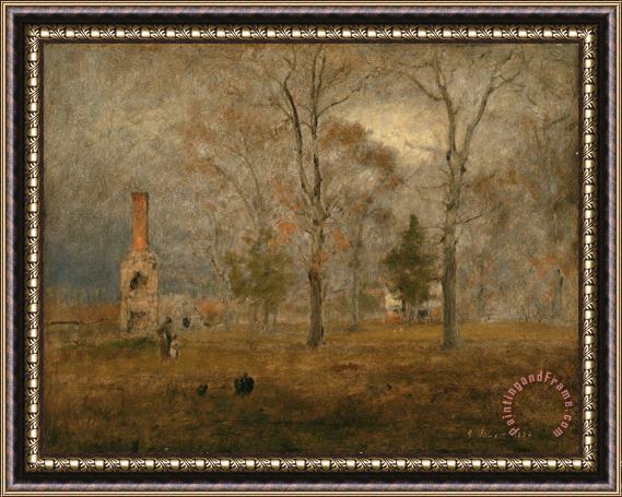 George Inness Gray Day, Goochland Framed Painting