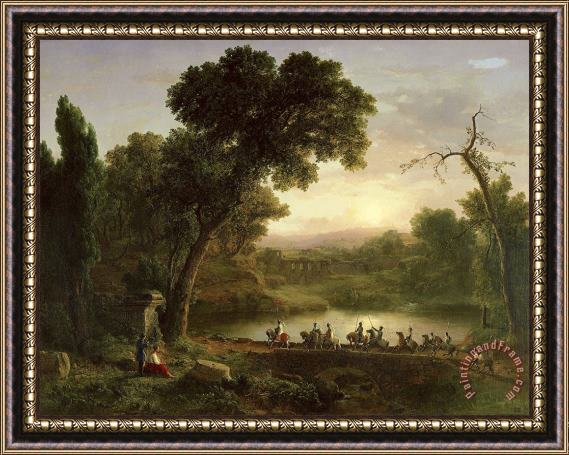 George Inness March of The Crusaders Framed Print