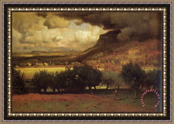 George Inness The Coming Storm Framed Print