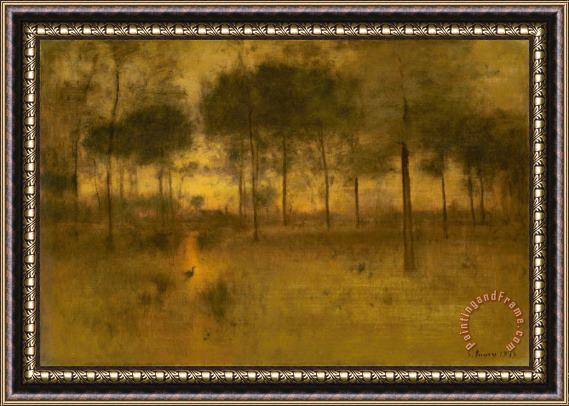 George Inness The Home of The Heron 2 Framed Print