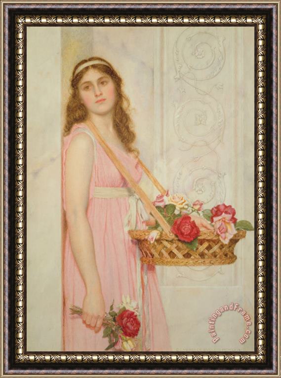George Lawrence Bulleid The Flower Seller Framed Painting