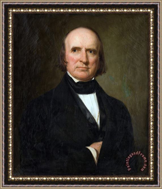 George Peter Alexander Healy Portrait of Justice John Mclean Framed Painting