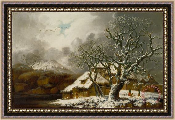 George Smith A Winter Landscape 2 Framed Painting
