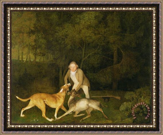 George Stubbs Freeman - The Earl of Clarendon's Gamekeeper Framed Painting
