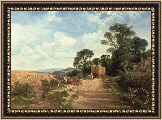 George Vicat Cole Harvest Time Framed Painting