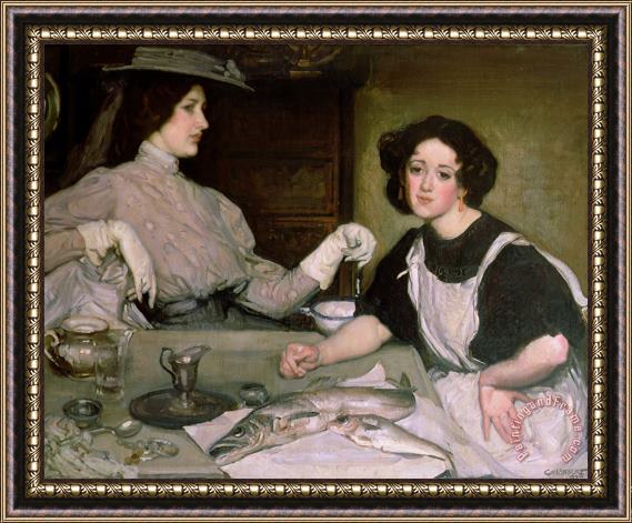 George Washington Lambert Lottie And The Lady Framed Painting