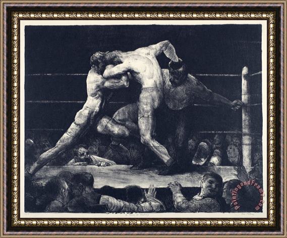 George Wesley Bellows A Stag at Sharkey's Framed Print